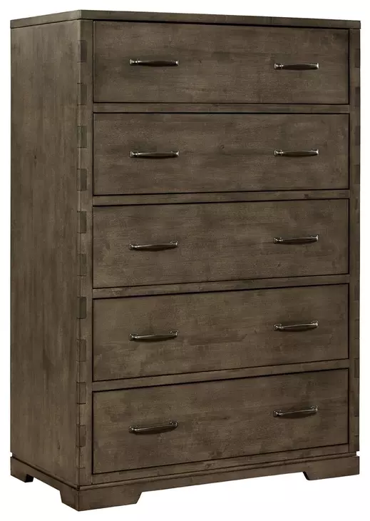 Dovetail Graphite 5 Drawer Chest