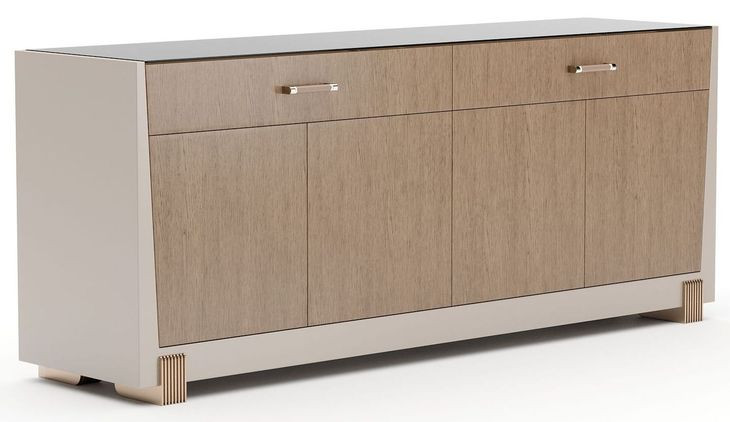 Counter Balance Cloud and Chocolate Koto 4 Door Sideboard
