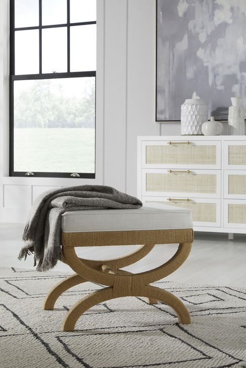 Xanadu White Performance Fabric Stool