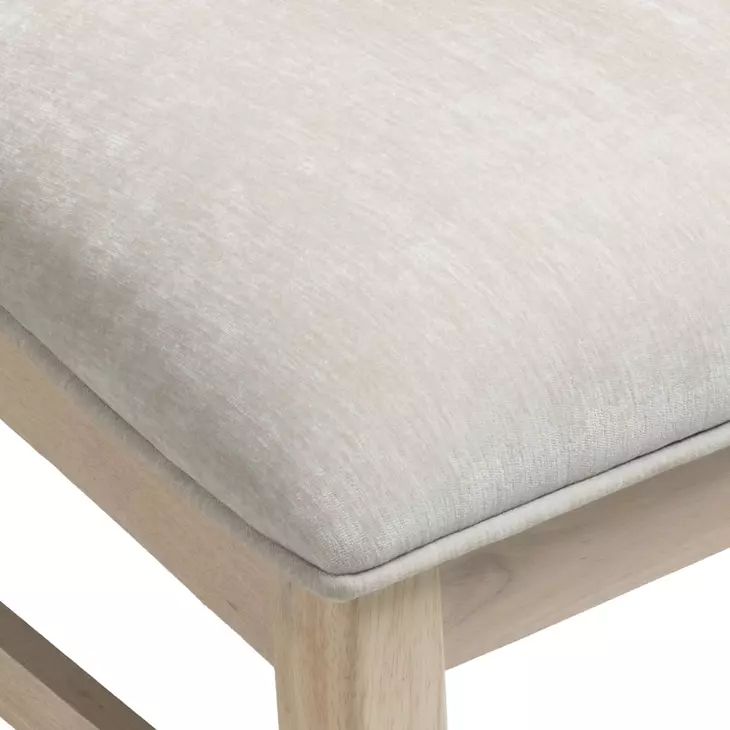 West End Ivory and Natural Maple Upholstered Spindle Side Chair Set of 2