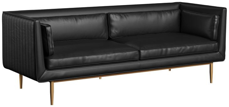 Vitoria Bravo Black 81" Sofa