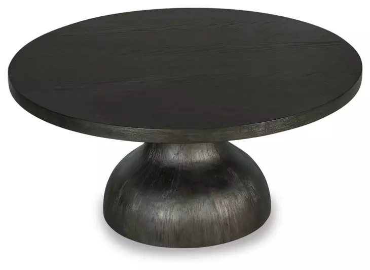 Saddlewood Coffee Bean Round Cocktail Table