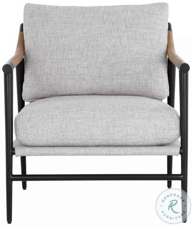 Wren Vault Fog Lounge Arm Chair
