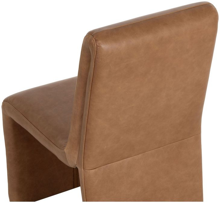Cavendish Marseille Camel Leather Upholstered Dining Chair