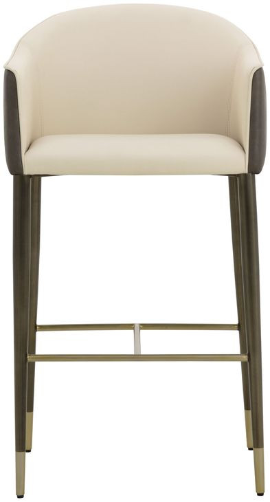 Rowan Dillon Cream Upholstered Bar Stool