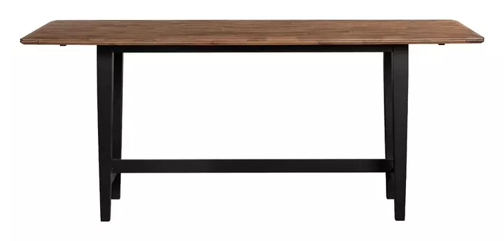 Austin Natural Mango and Black Rectangular Counter Height Dining Room Set