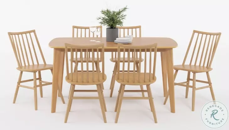 Pratter Natural Oak Side Chair Set Of 2