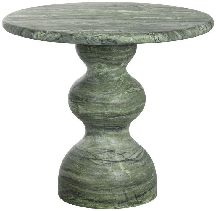 Raul Sage 34" Round Concrete Top Outdoor Bistro Table