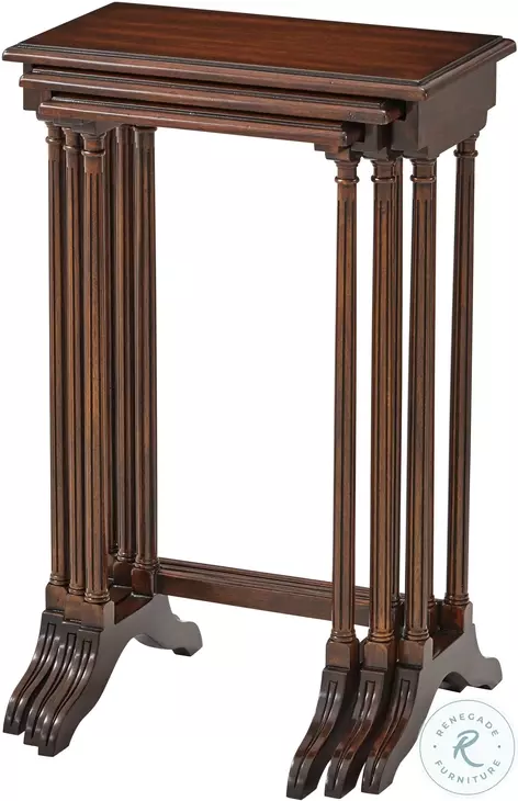 Marriage of Convenience Walnut 17" Rectangular Nesting Tables