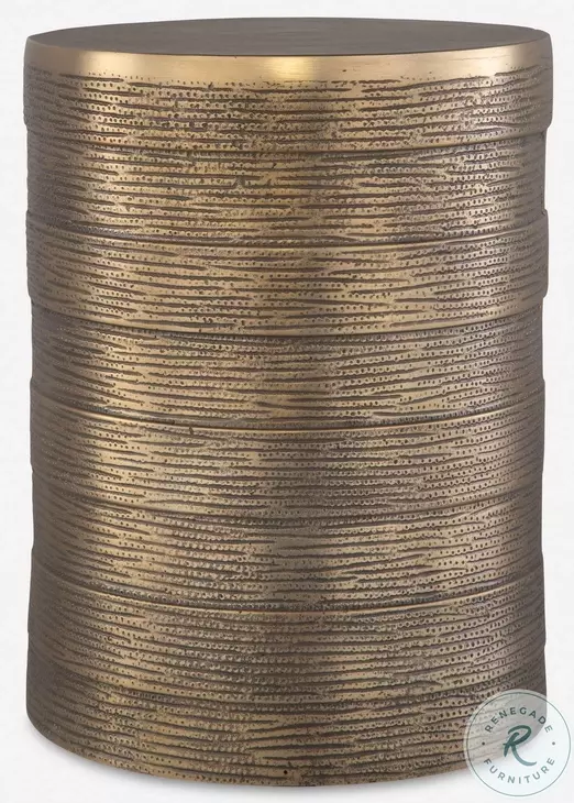 Karsyn Antique Brass Accent Table