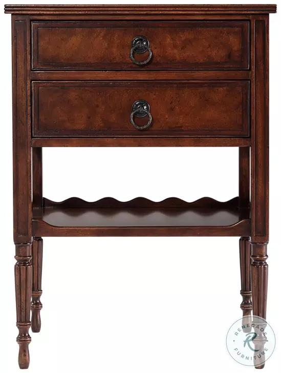 Midnight in 1850 Light Distressing 22" Side Table