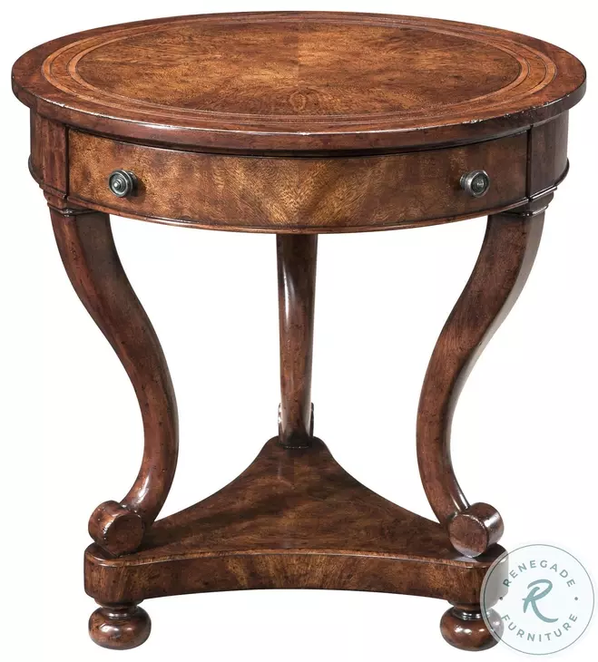 Occasionally Italian Light Distressing 26" Side Table