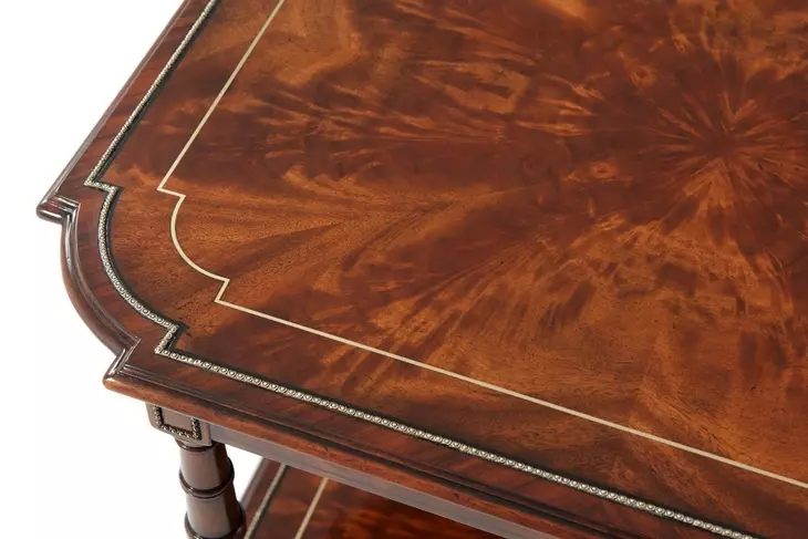 English Cabinet Maker Grosvenor and Gold Rectangular Edmonstone Side Table
