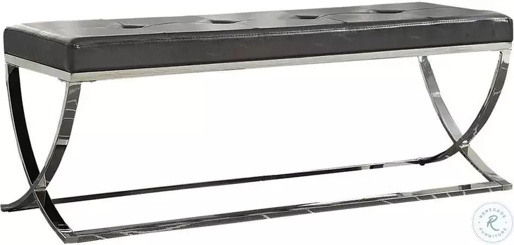 501156 Black Vinyl Bench