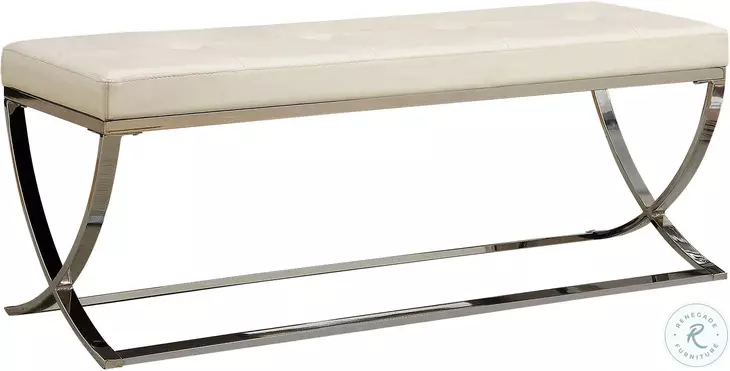 501157 White Vinyl Bench