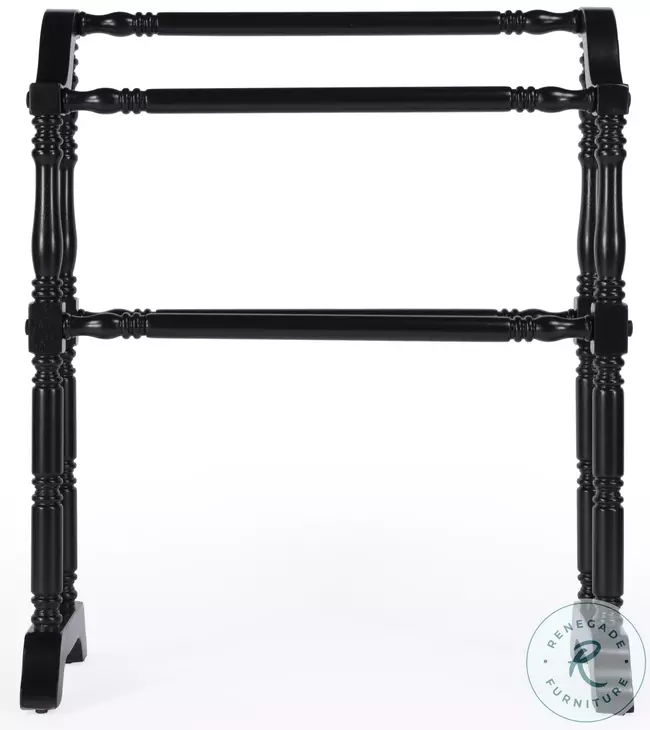 Lillian Black Blanket Rack