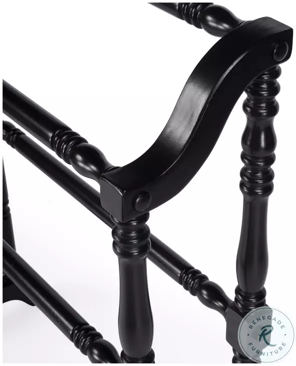 Lillian Black Blanket Rack