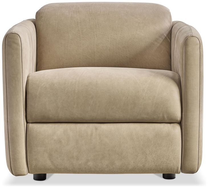 Sierra Beige Leather Power Motion Chair