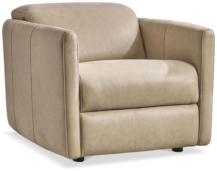 Sierra Beige Leather Power Motion Chair