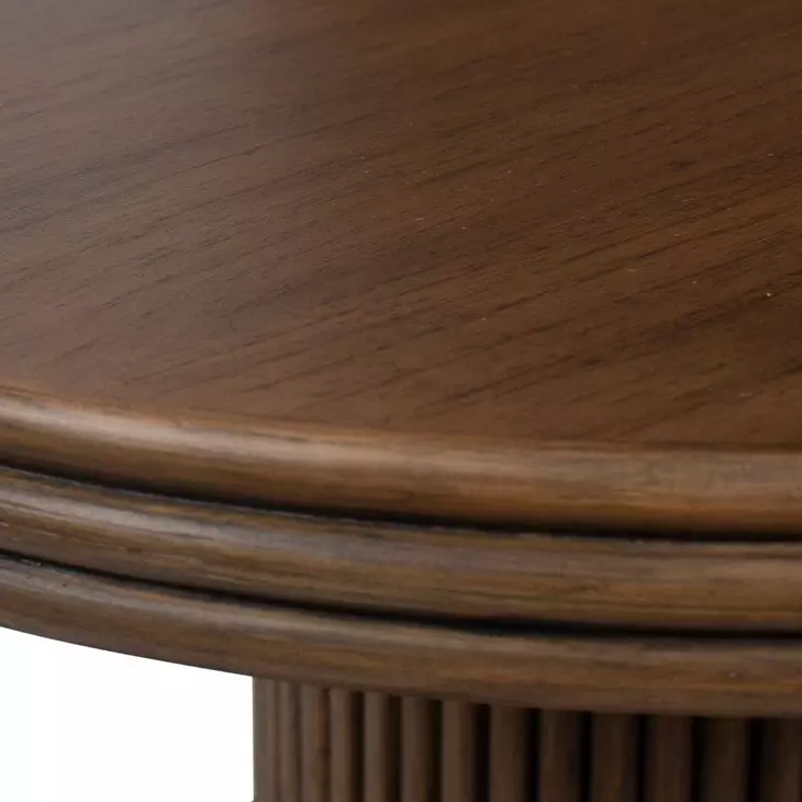 Riverton Dark Walnut Oval Side Table