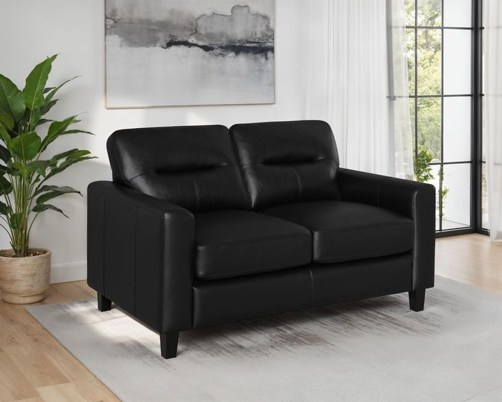 Scotland Black 58" Loveseat