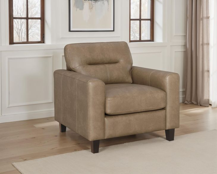 Scotland Brown Upholstered Lounge Chair