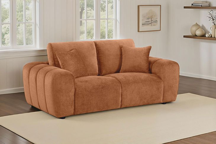 Burnett Burnt Orange 78" Loveseat