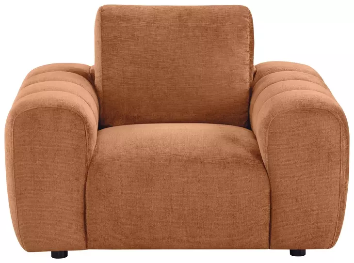 Burnett Burnt Orange Upholstered Lounge Chair