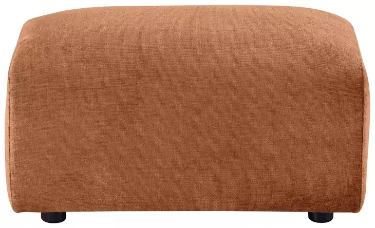 Burnett Burnt Orange Upholstered Rectangular Ottoman