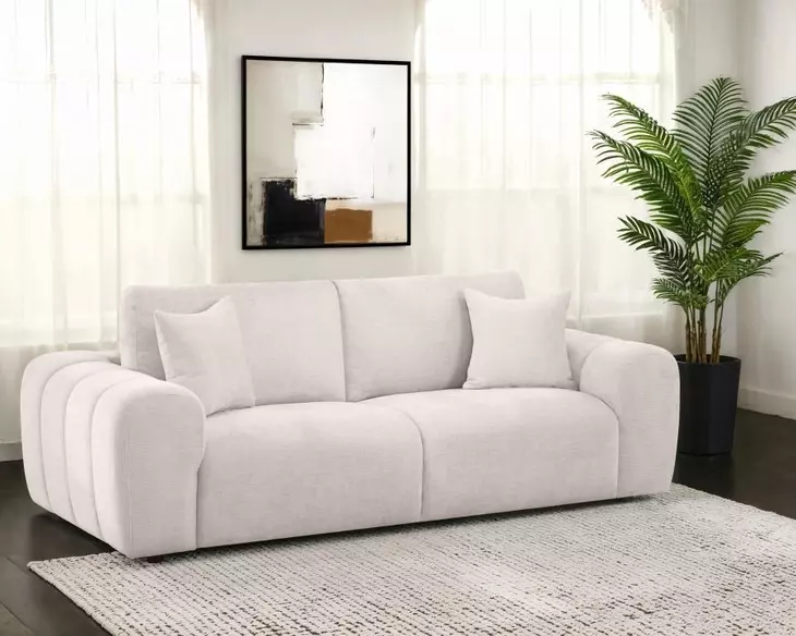 Burnett Ivory 91" Sofa