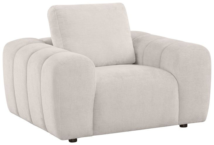 Burnett Ivory Upholstered Lounge Chair