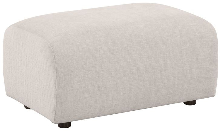 Burnett Ivory Rectangular Ottoman