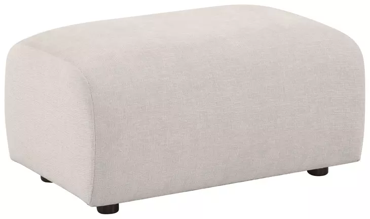 Burnett Ivory Upholstered Rectangular Ottoman