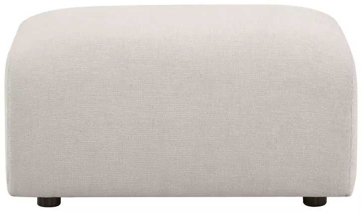 Burnett Ivory Upholstered Rectangular Ottoman