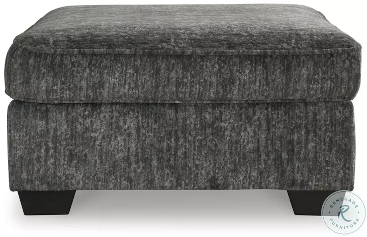 Lonoke Gunmetal Oversized Accent Ottoman