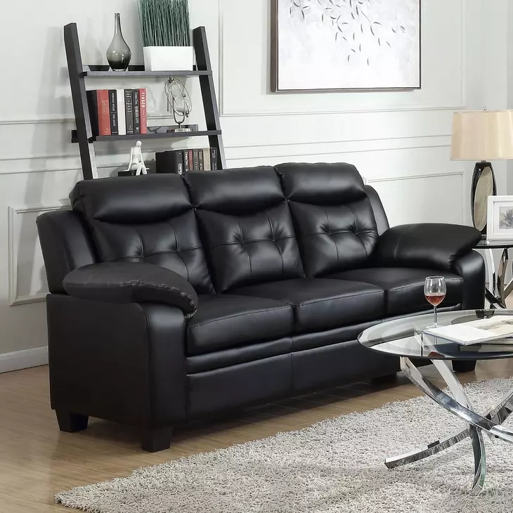 Finley Black 78" Sofa