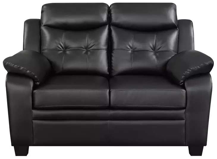 Finley Black 58" Loveseat