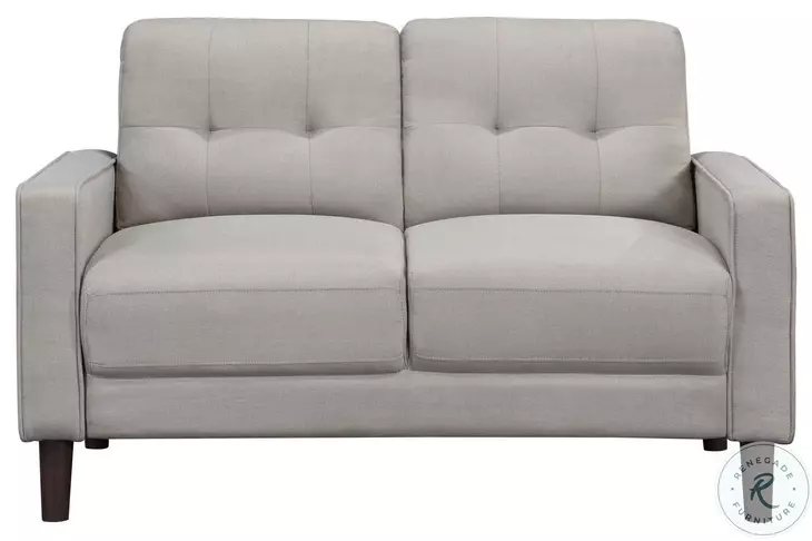 Bowen Beige Performance Fabric 54" Loveseat