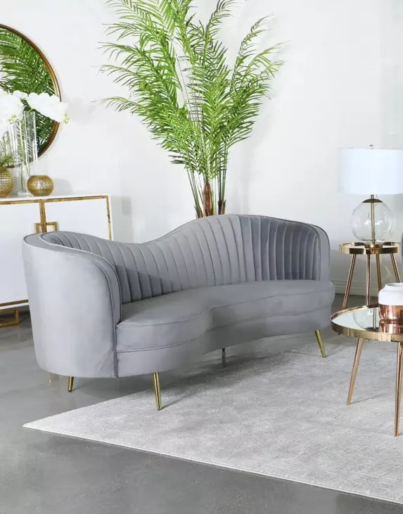 Sophia Grey 84" Sofa