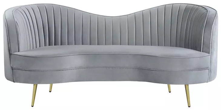 Sophia Grey 74" Loveseat