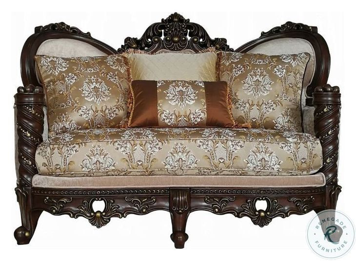 Devayne and Dark Walnut Loveseat