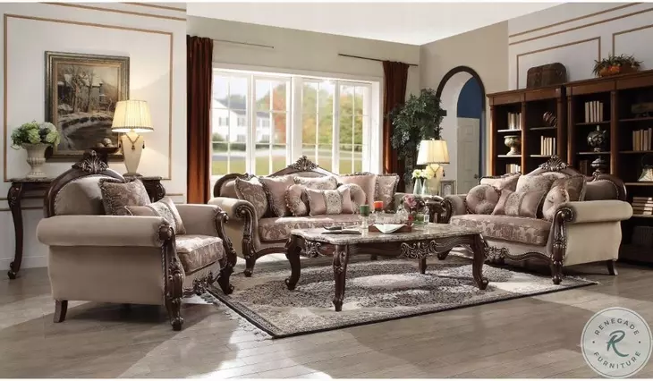 Mehadi Walnut 69" Loveseat