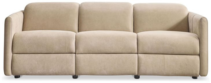 Sierra Beige Leather Power Motion Living Room Set