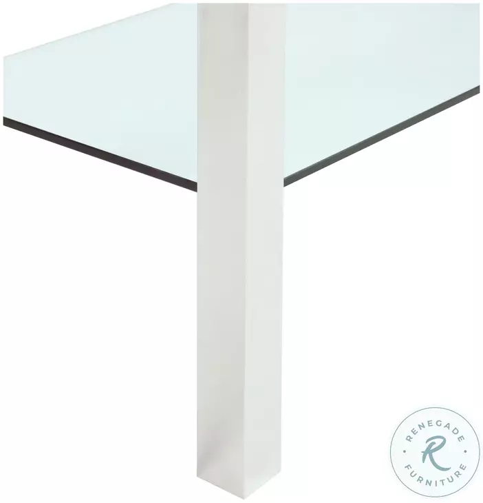 5080 Clear Glass And Polished Stainless Steel Sofa Table