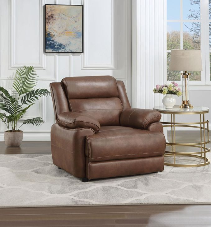 Ellington Dark Brown Padded Arm Chair