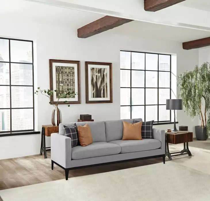 Apperson Light Gray 84" Sofa