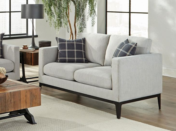 Apperson Light Gray 56" Loveseat