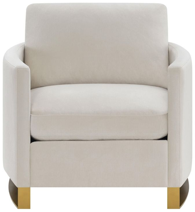 Corliss Beige Velvet Chair
