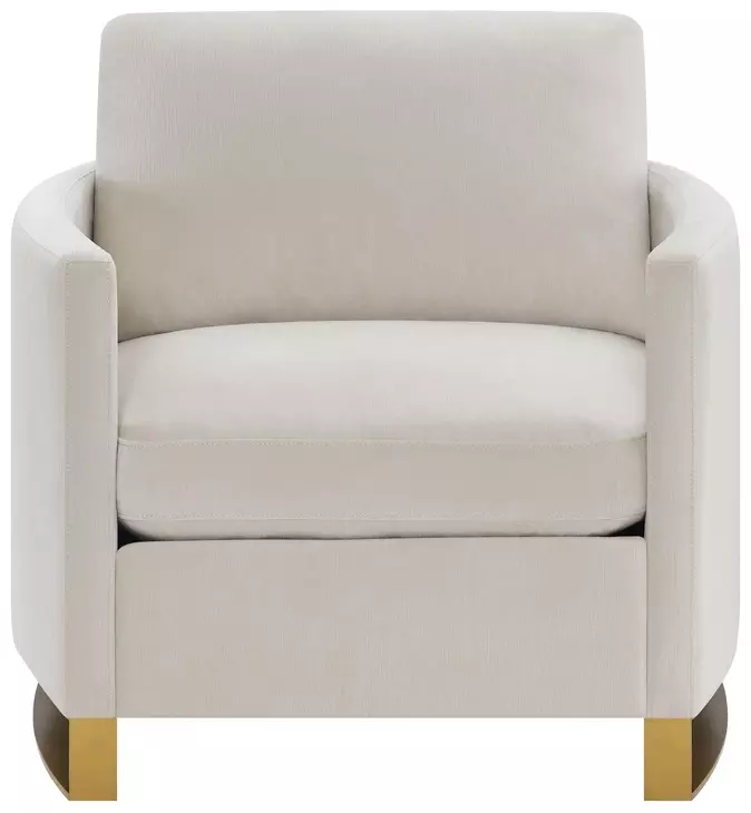 Corliss Beige Velvet Chair