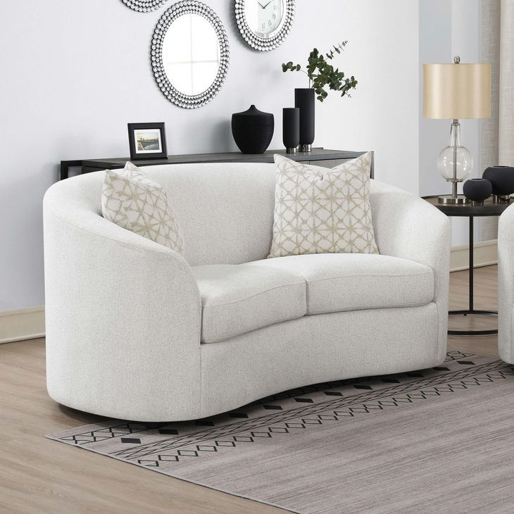 Rainn Latte Upholstered Loveseat